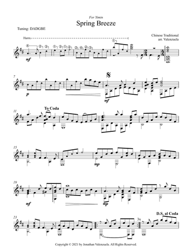Spring Breeze (arr. Jonathan Valenzuela)