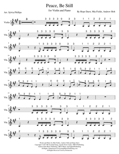 Peace Be Still (arr. Sylvia Phillips)