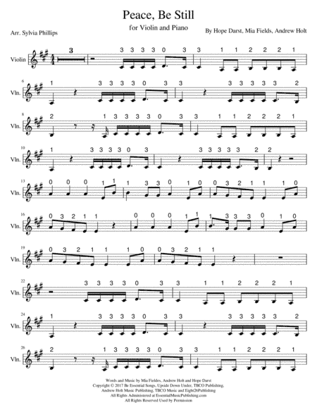 Peace Be Still (arr. Sylvia Phillips)