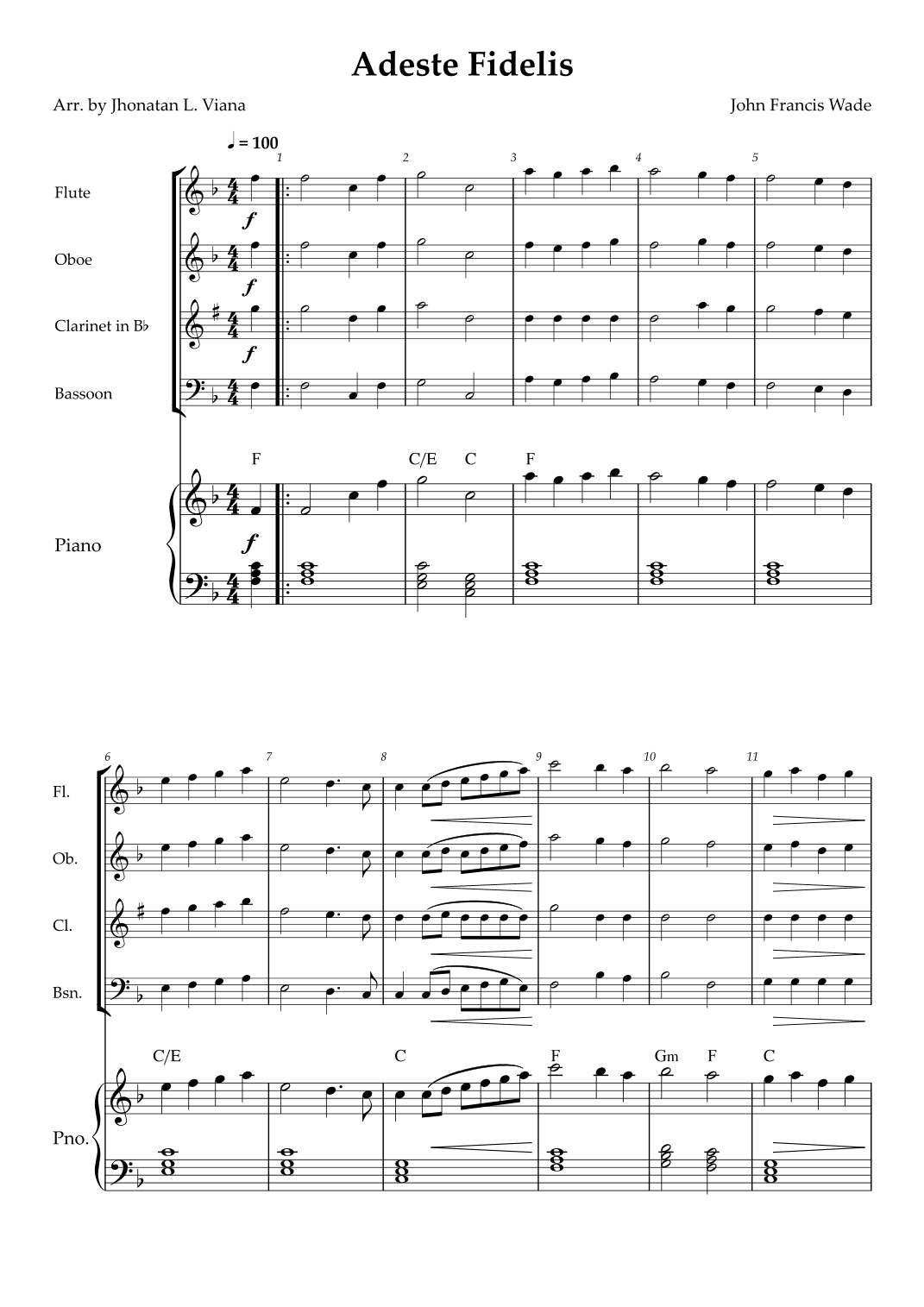 Adeste Fidelis (arr. Jhonatan Lucio Viana)