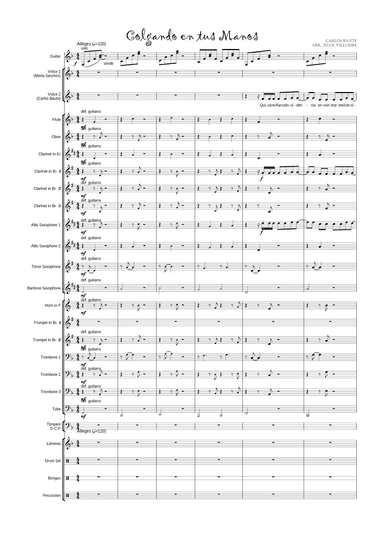 Colgando en tus Brazos (arr. Juan Villodre)