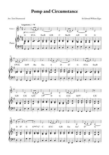 Pomp and Circumstance (arr. Tom Drummond)