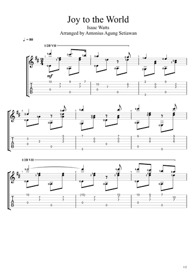 Joy to the World (arr. Antonius Agung Setiawan)