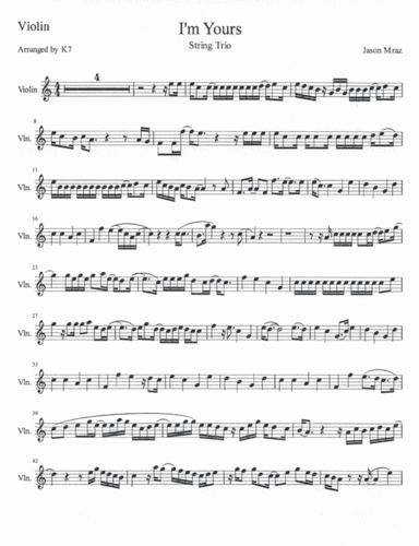 I'm Yours (arr. K7)