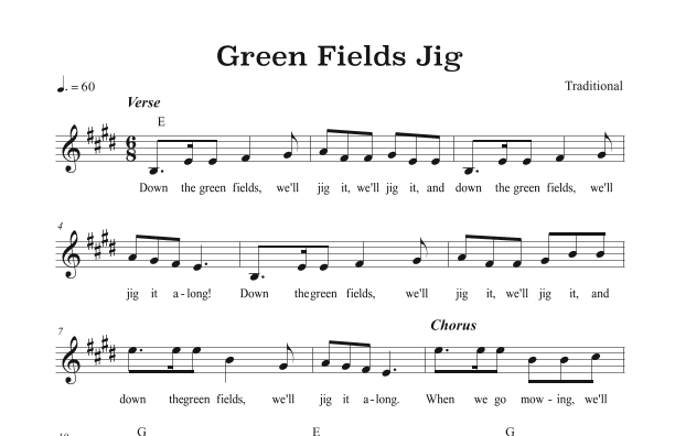 Green Fields Jig (arr. Riverside Guitar School)