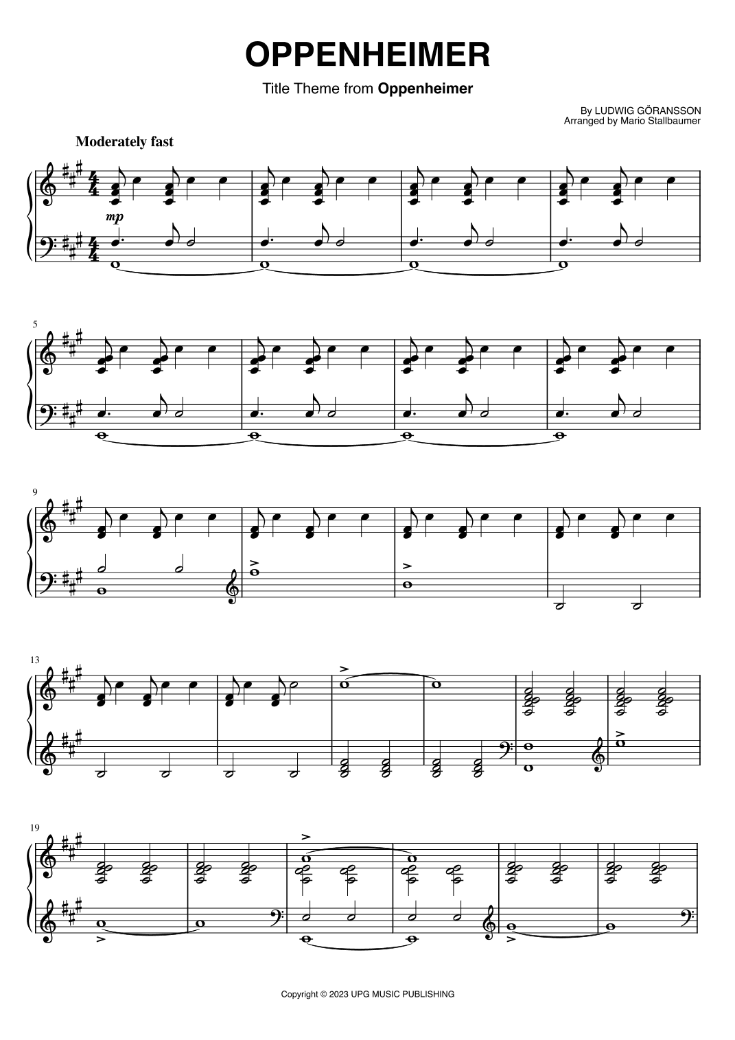 Oppenheimer (arr. Mario Stallbaumer)