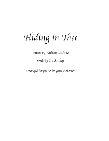 Hiding in Thee - Sacred Piano Solo (arr. Gene Roberson)