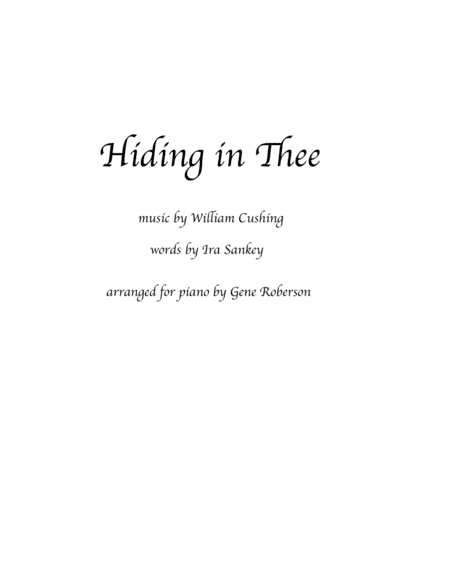 Hiding in Thee - Sacred Piano Solo (arr. Gene Roberson)