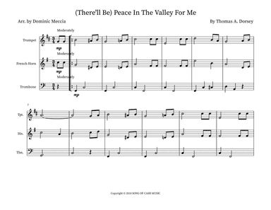 There'll Be Peace In The Valley For Me (tra.arr.) (arr. Dominic Meccia)
