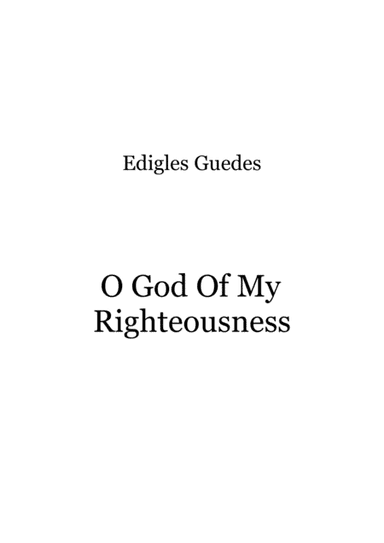 O God Of My Righteousness