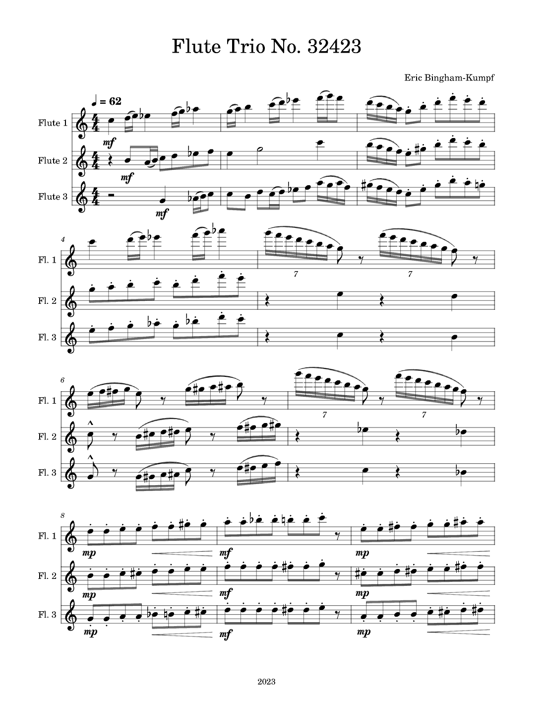 Flute Trio No. 32423