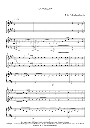 Snowman (arr. Fernanda Moura)