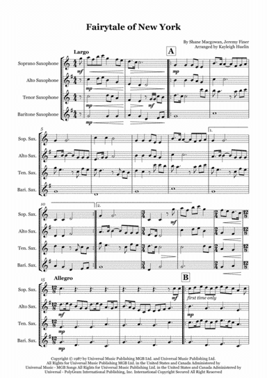 Fairytale Of New York (arr. Kayleigh Huelin)