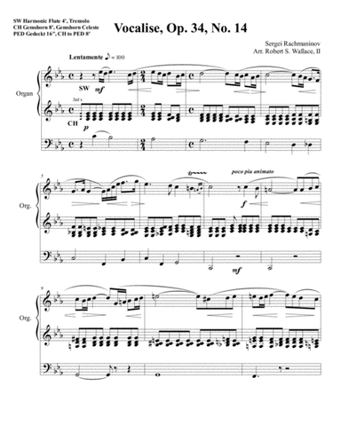 Vocalise (arr. Robert S. Wallace, II)