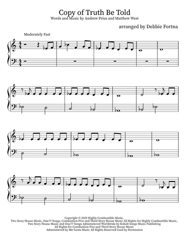 Truth Be Told (arr. Debbie Fortna)