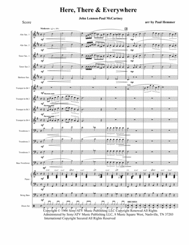 Here, There And Everywhere (arr. Paul Hemmer)