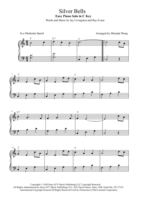 Silver Bells (arr. Miranda Wong)