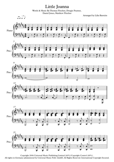 Little Joanna (arr. Lilia Barreira)
