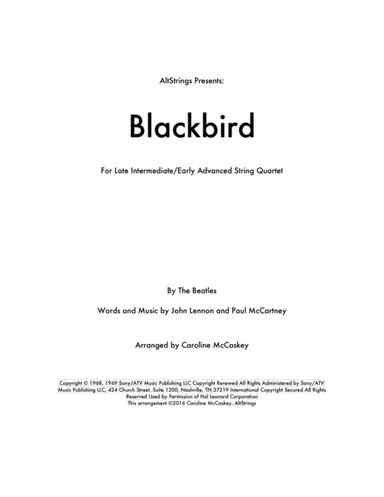 Blackbird (arr. Caroline McCaskey)