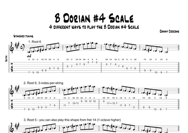 B Dorian #4 Scale (4 Ways to Play)