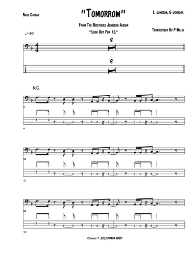 Tomorrow (arr. Accubass)