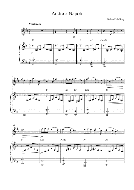 Addio a Napoli (arr. Kaiserin Rebecca)