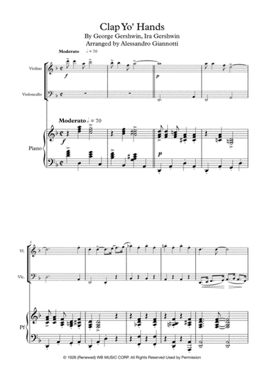 Clap Yo' Hands (arr. Alessandro Giannotti)