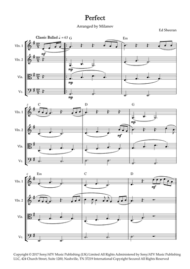 Perfect (arr. Milanov)