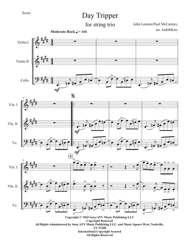 Day Tripper (arr. Judith Katz)