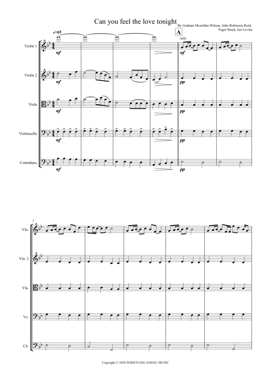 Can You Feel The Love Tonight (arr. Vinicius Louzada)