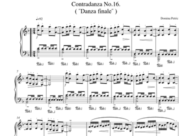 Sixteenth Contradanza: Danza Finale