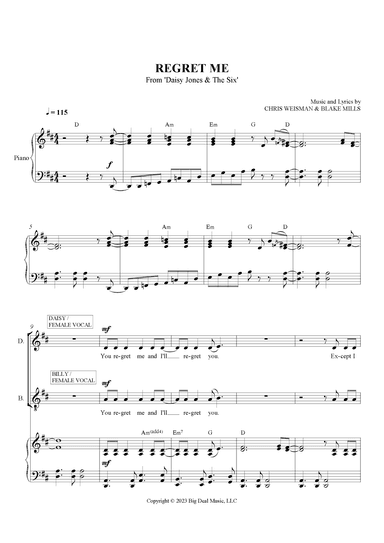 Regret Me (arr. SCMusic)