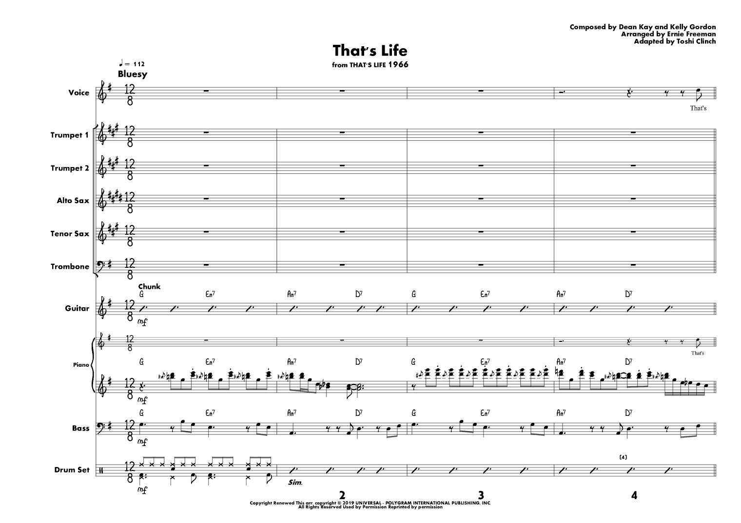 That's Life (arr. Toshi Clinch)
