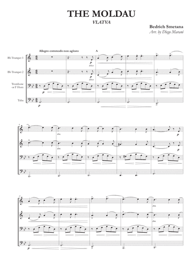 The Moldau for Brass Quartet (arr. Diego Marani)