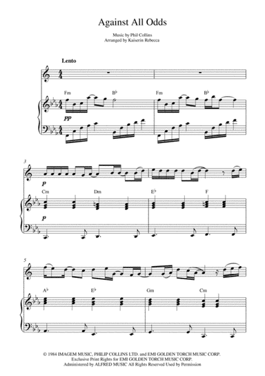 Against All Odds (take A Look At Me Now) (arr. Kaiserin Rebecca)