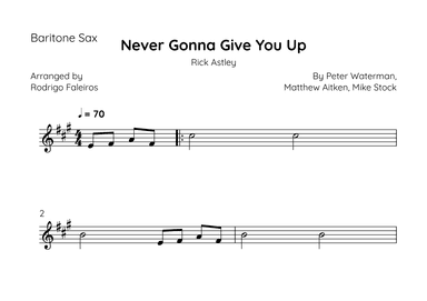Never Gonna Give You Up (arr. Rodrigo Faleiros)