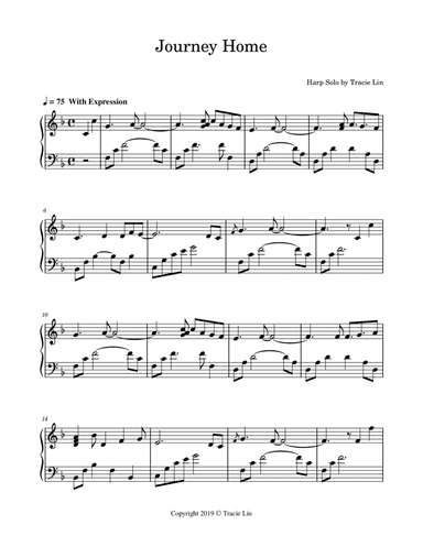 Journey Home - Harp Solo and Double Strung Harp Solo