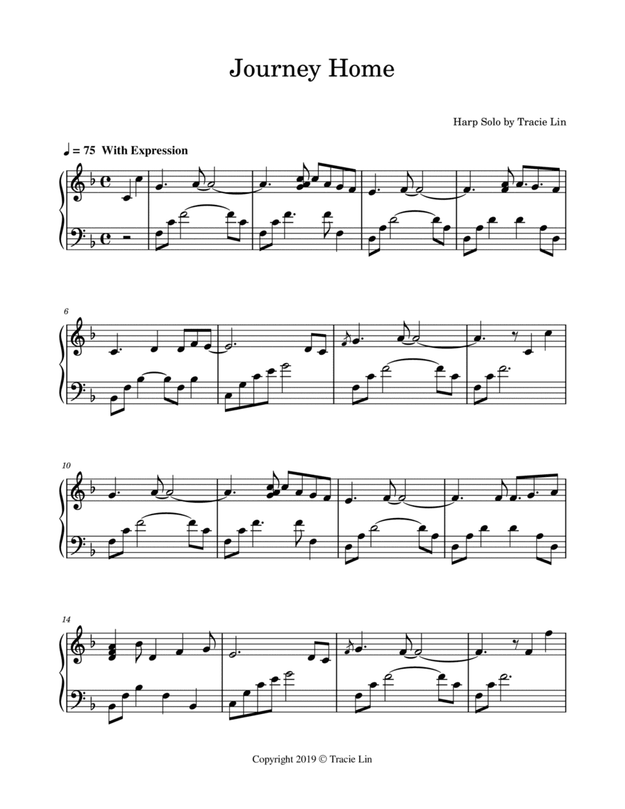 Journey Home - Harp Solo and Double Strung Harp Solo