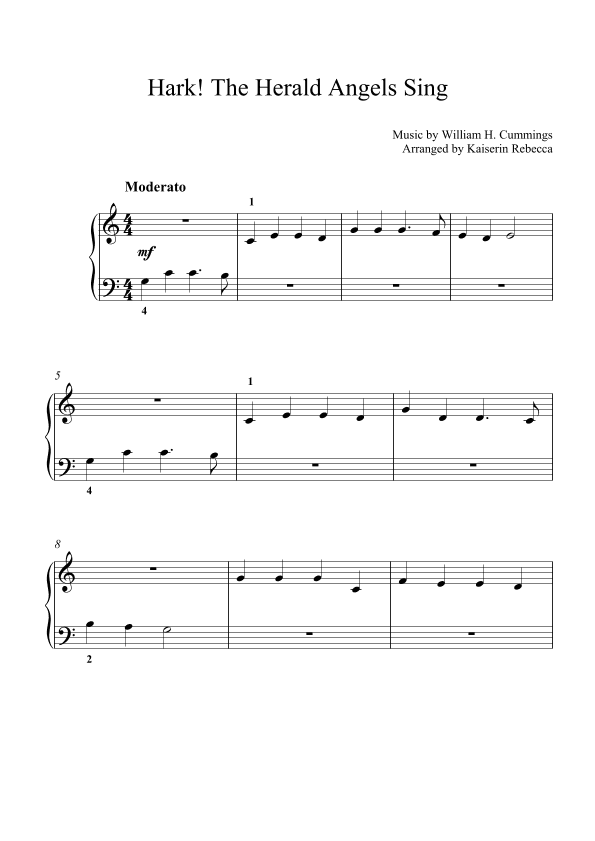 Hark! The Herald Angels Sing (arr. Kaiserin Rebecca)