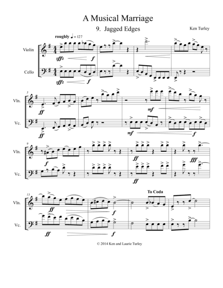 String Duo No 09 from A Musical Marriage "Jagged Edges"