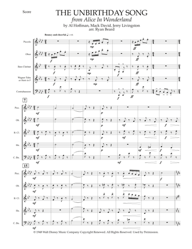 The Unbirthday Song (arr. Ryan Beard)