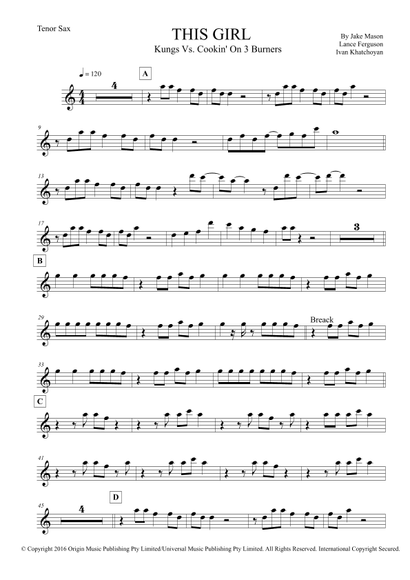 This Girl (arr. Leo Silva)