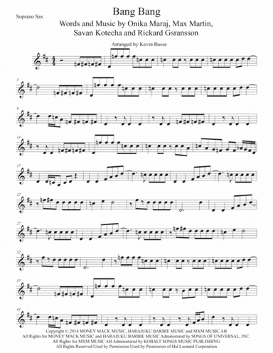 Bang Bang (arr. Kevin Busse)