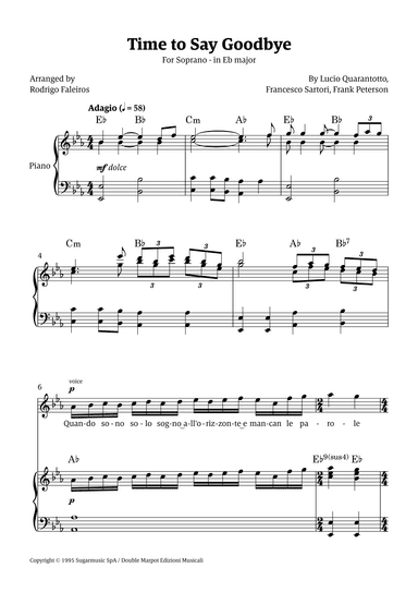Time To Say Goodbye (arr. Rodrigo Faleiros)