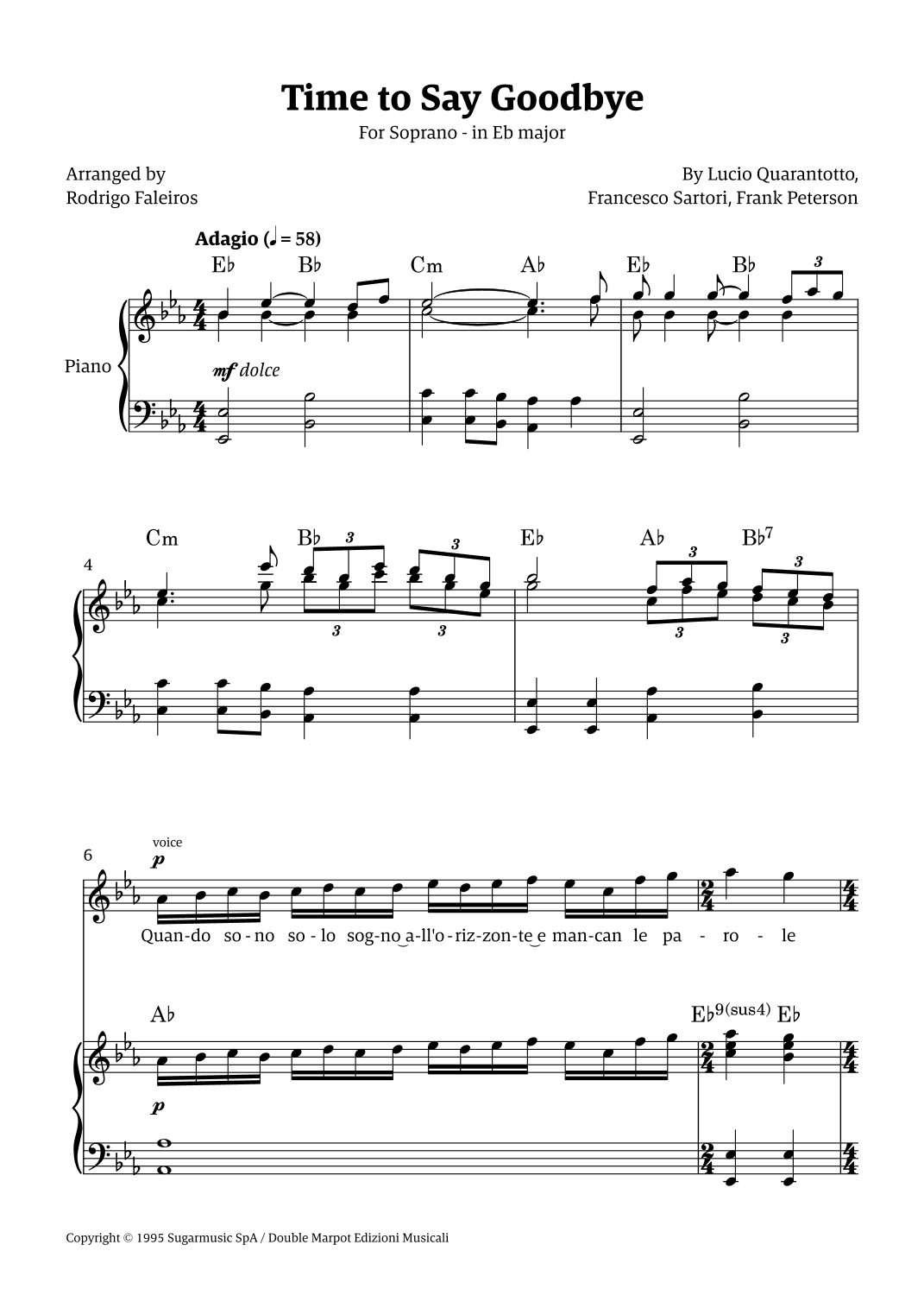 Time To Say Goodbye (arr. Rodrigo Faleiros)
