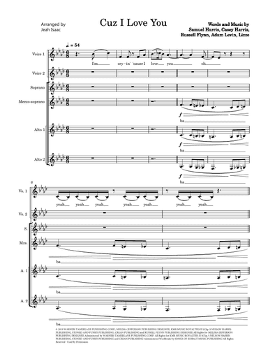 Cuz I Love You (arr. Jeah Isaac)