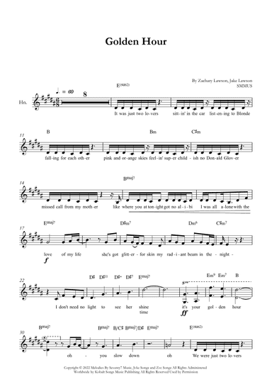 Golden Hour (arr. SMMUS)