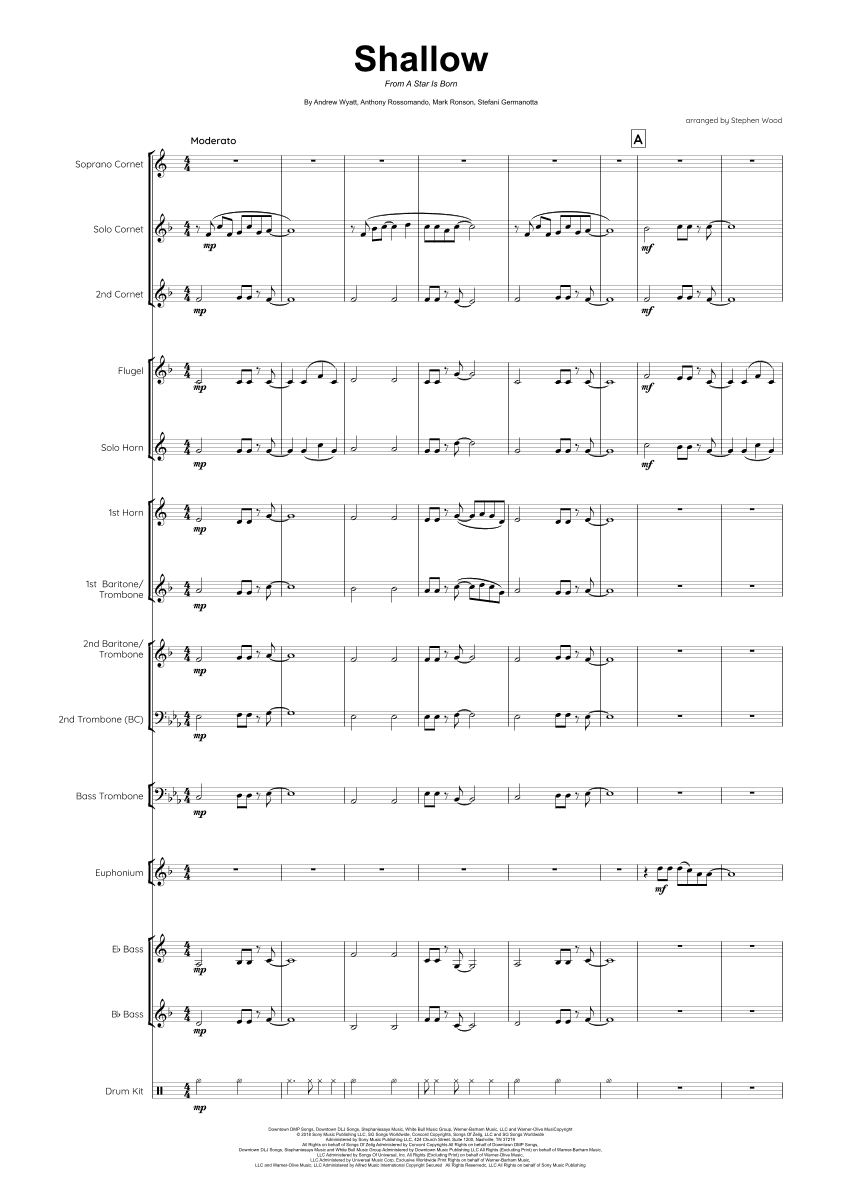 Shallow (arr. Stephen Wood)