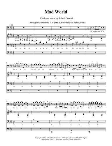 Mad World (arr. Michael Saunders)