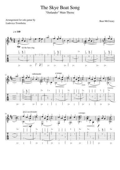 Outlander (arr. Ludovico Trombetta)